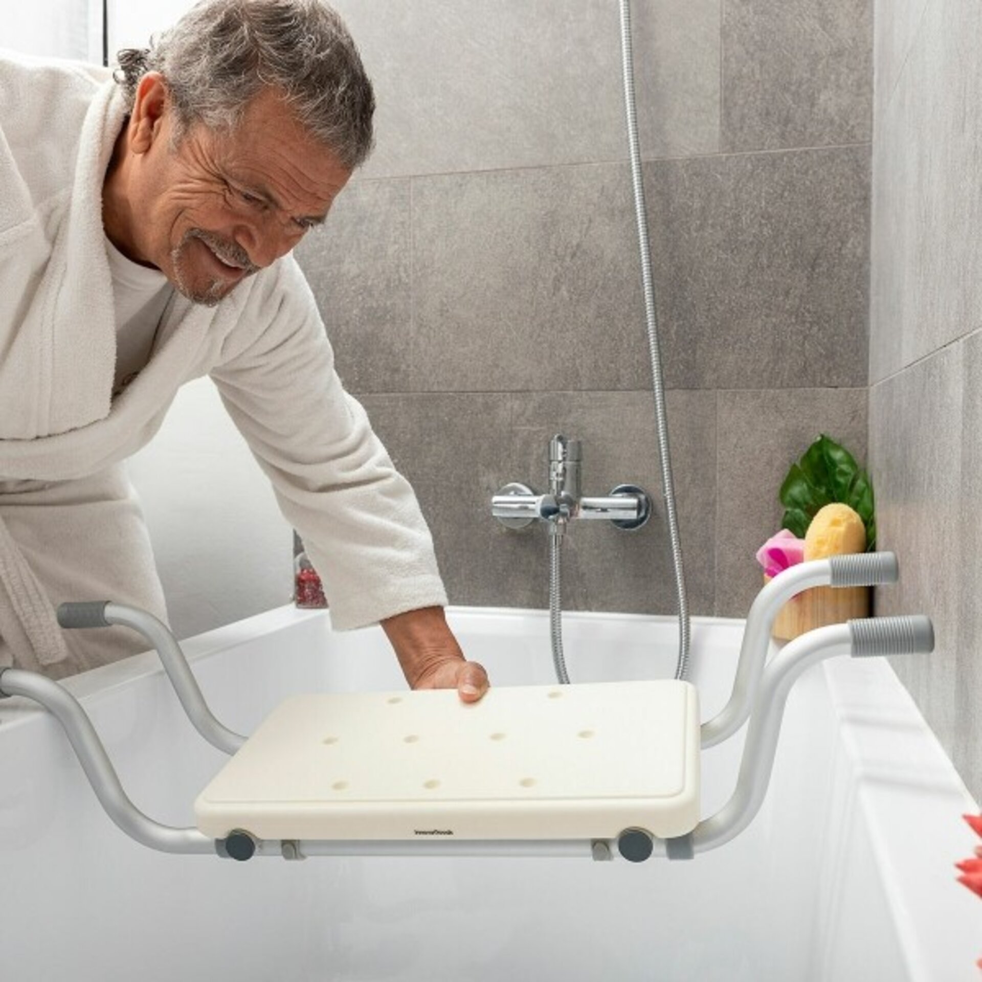 Asiento para Bañera Antideslizante 2 en 1 Seburett InnovaGoods - 8