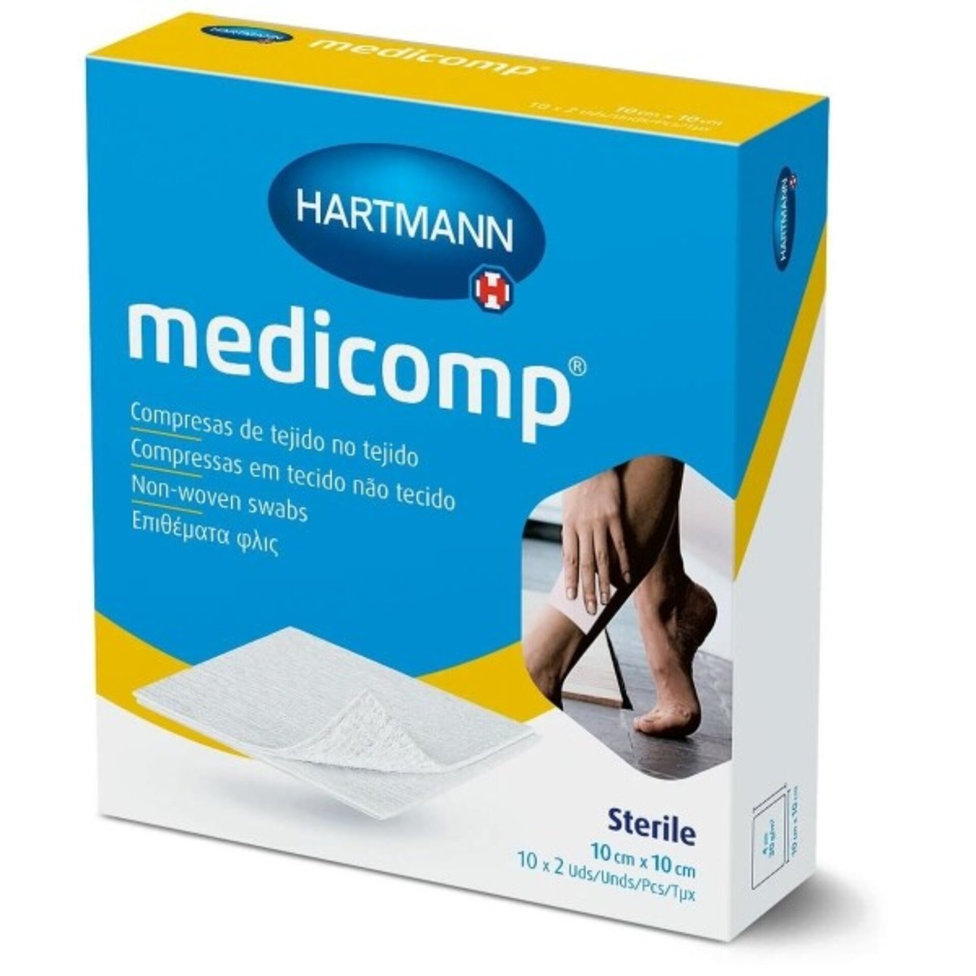 Gasas Esterilizadas Hartmann Medicomp 10 x 10 cm 50 Unidades - 2